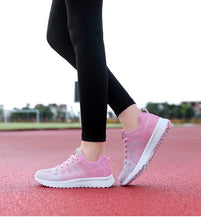Load image into Gallery viewer, Elegant Sport Womens Sneakers Flats Casual Tennis Shoes Summer Lace-Up Mesh Light Breathable Casual Comfort Non Slip Lightweight Breathable Mesh Athletic Sneakers
