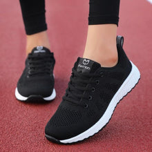 Load image into Gallery viewer, Elegant Sport Womens Sneakers Flats Casual Tennis Shoes Summer Lace-Up Mesh Light Breathable Casual Comfort Non Slip Lightweight Breathable Mesh Athletic Sneakers
