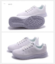 Load image into Gallery viewer, Elegant Sport Womens Sneakers Flats Casual Tennis Shoes Summer Lace-Up Mesh Light Breathable Casual Comfort Non Slip Lightweight Breathable Mesh Athletic Sneakers
