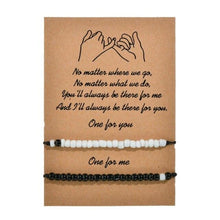 Load image into Gallery viewer, Elegant Stone Matching Bracelets For Best Friends Couple Family Women Bracelets Couple Pinky Promise Distance Matching Relationship Jewelry For Valentines Day Friendship Strand Bracelets For Him And Her Bf And Gf
