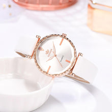 Load image into Gallery viewer, Elegant Style Fashion Womens Watch Luxury Leather Band Analog Quartz Wrist Watch Women Dress Leather Band Thin Minimalist Casual Simple Dress Analog Quartz Wristwatch
