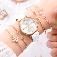 Load image into Gallery viewer, Elegant Style Fashion Womens Watch Luxury Leather Band Analog Quartz Wrist Watch Women Dress Leather Band Thin Minimalist Casual Simple Dress Analog Quartz Wristwatch
