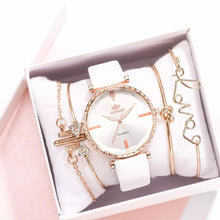 Load image into Gallery viewer, Elegant Style Fashion Womens Watch Luxury Leather Band Analog Quartz Wrist Watch Women Dress Leather Band Thin Minimalist Casual Simple Dress Analog Quartz Wristwatch
