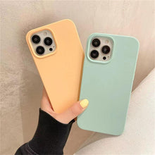 Load image into Gallery viewer, Elegant Style Solid Color Silicone Phone Cases For iPhone 13 14 Pro Max Classic Simple Case For iPhone 13 Pro Cover Slim Fit Silicone Back Cover For iPhone
