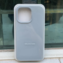 Load image into Gallery viewer, Elegant Style Solid Color Silicone Phone Cases For iPhone 13 14 Pro Max Classic Simple Case For iPhone 13 Pro Cover Slim Fit Silicone Back Cover For iPhone
