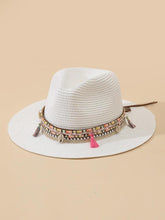Load image into Gallery viewer, Elegant Tassel Beach Hats For Women Women's Bucket Sun Hat Max Sun Protection Holiday Hats Ladies Sun Hat Summer Straw Hats UV Protection Foldable Travel One Size Hat Modern Summer Fedoras For Party
