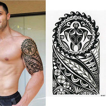 Load image into Gallery viewer, Elegant Temporary Waterproof Tattoos Big Tribal Sticker Black Large Body Art Makeup Fake Tattoo For Mens Womens
