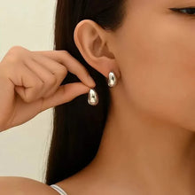 Load image into Gallery viewer, Elegant Water Drop Hoop Earrings for Women
