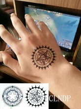 Load image into Gallery viewer, Elegant Waterproof Tattoo Sticker Sun Moon Fake Tatto Fashion Moon Temporary Fun Sun Wave Magic Tatoos For Womens Mens
