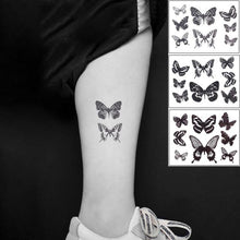 Load image into Gallery viewer, Elegant Waterproof Temporary Butterfly Sticker Tattoo Fake  Halloween Party Tattoo For Woman Girls
