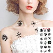 Load image into Gallery viewer, Elegant Waterproof Temporary Butterfly Sticker Tattoo Fake  Halloween Party Tattoo For Woman Girls
