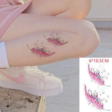 Load image into Gallery viewer, Elegant Waterproof Temporary Tattoo Sticker Cat Fox Flash Tatoo Neck Hand Modern Tattoo Stickers Butterflies Cats For Womens
