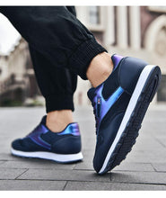 Load image into Gallery viewer, Elegant White Leather Mans Womens Sneakers Summer Lace-Up Trainers Gym Tennis Running Breathable High Quality Sport Women Mesh Wokrout Casual Slip On Flats Sneakers
