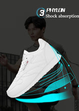 Load image into Gallery viewer, Elegant White Leather Mans Womens Sneakers Summer Lace-Up Trainers Gym Tennis Running Breathable High Quality Sport Women Mesh Wokrout Casual Slip On Flats Sneakers

