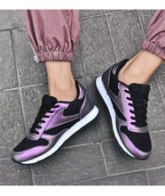 Load image into Gallery viewer, Elegant White Leather Mans Womens Sneakers Summer Lace-Up Trainers Gym Tennis Running Breathable High Quality Sport Women Mesh Wokrout Casual Slip On Flats Sneakers

