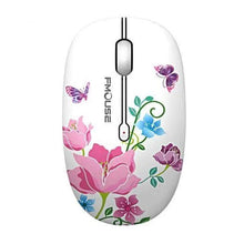 Load image into Gallery viewer, Elegant Women 2.4G Wireless Mouse Super Quiet 1600DPI Laptop Wireless Computer Optical Slim Mouse
