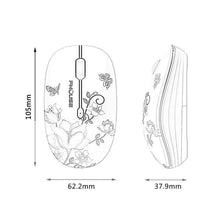 Load image into Gallery viewer, Elegant Women 2.4G Wireless Mouse Super Quiet 1600DPI Laptop Wireless Computer Optical Slim Mouse
