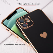 Load image into Gallery viewer, Elegant Women Phone Case For iPhone 13 14 Pro Camera Lens Protection For iPhone 12 11 Pro Max 14Plus Shockproof Case Luxurious Bumper Cute Pattern Women Girls Soft Silicone Shockproof Camera Case
