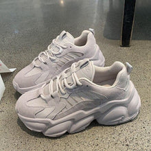 Load image into Gallery viewer, Elegant Women's Sneakers Lace Up Thick Platform Casual Shoes Leather Comfortable Walking Footwear Fashion New Lightweight Casual Everyday Walking Fashion Sneakers
