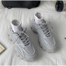 Load image into Gallery viewer, Elegant Women's Sneakers Lace Up Thick Platform Casual Shoes Leather Comfortable Walking Footwear Fashion New Lightweight Casual Everyday Walking Fashion Sneakers
