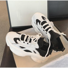 Load image into Gallery viewer, Elegant Women's Sneakers Lace Up Thick Platform Casual Shoes Leather Comfortable Walking Footwear Fashion New Lightweight Casual Everyday Walking Fashion Sneakers
