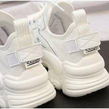 Load image into Gallery viewer, Elegant Women's Sneakers Lace Up Thick Platform Casual Shoes Leather Comfortable Walking Footwear Fashion New Lightweight Casual Everyday Walking Fashion Sneakers

