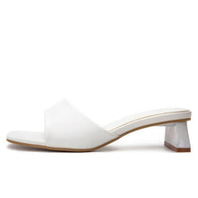 Load image into Gallery viewer, Elegant Women Slippers Summer Outdoor Beach Flip Flop Open Toe Flat Casual Low Heel Sandal Square Open Toe Heeled Sandals Beach Charming  Sandals
