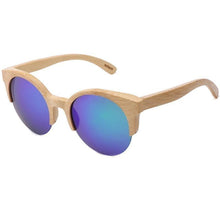 Load image into Gallery viewer, Elegant Wooden Design Classic Sunglasses Design Stylish Popular Wooden Sunglasses For Men &amp; Women  Round Bamboo Glasses Mirror Sun Glasses Retro Glasses
