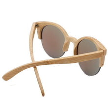 Load image into Gallery viewer, Elegant Wooden Design Classic Sunglasses Design Stylish Popular Wooden Sunglasses For Men &amp; Women  Round Bamboo Glasses Mirror Sun Glasses Retro Glasses
