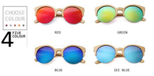 Load image into Gallery viewer, Elegant Wooden Design Classic Sunglasses Design Stylish Popular Wooden Sunglasses For Men &amp; Women  Round Bamboo Glasses Mirror Sun Glasses Retro Glasses
