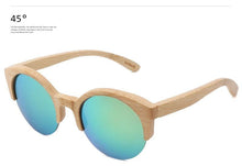 Load image into Gallery viewer, Elegant Wooden Design Classic Sunglasses Design Stylish Popular Wooden Sunglasses For Men &amp; Women  Round Bamboo Glasses Mirror Sun Glasses Retro Glasses
