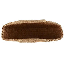 Load image into Gallery viewer, Elehant Women's Woven Wicker Straw Half Round Bag Trendy Large Capacity Female Casual Travel Bag
