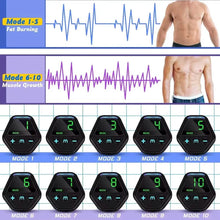 Load image into Gallery viewer, EMS Muscle Stimulator LCD Screen USB Rechargeable Portable Trainer

