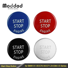 Load image into Gallery viewer, Engine START STOP Sports Engine Start Stop Button Cover Keyless Go Ignition Sticker Start Stop Engine Button Switch Cover Button Accessories Key Decor for Car Replace Cover
