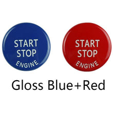 Load image into Gallery viewer, Engine START STOP Sports Engine Start Stop Button Cover Keyless Go Ignition Sticker Start Stop Engine Button Switch Cover Button Accessories Key Decor for Car Replace Cover
