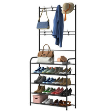 Load image into Gallery viewer, Entryway Coat Hat Rack Shoe Storage Shelf
