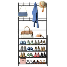 Load image into Gallery viewer, Entryway Coat Hat Rack Shoe Storage Shelf

