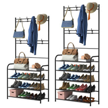 Load image into Gallery viewer, Entryway Coat Hat Rack Shoe Storage Shelf
