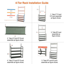 Load image into Gallery viewer, Entryway Coat Hat Rack Shoe Storage Shelf

