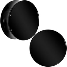 Load image into Gallery viewer, Black UV Acrylic Saddle Plug Set 5mm to 25mm
