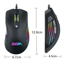 Load image into Gallery viewer, Ergonomic Design Wired RGB Professional Gaming Mouse Optical Gamer Mice Adjustable DPI Mouse With Backlight For Computer
