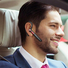 Load image into Gallery viewer, Ergonomic Single Lightweight Bluetooth Earphones Handsfree Wireless Headphones Business Driving Headset Outdoor Sports Volume Control Earphone Fingerprint Design Over Ear Earphone
