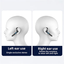 Load image into Gallery viewer, Ergonomic Single Lightweight Bluetooth Earphones Handsfree Wireless Headphones Business Driving Headset Outdoor Sports Volume Control Earphone Fingerprint Design Over Ear Earphone
