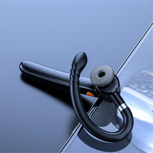 Load image into Gallery viewer, Ergonomic Single Lightweight Bluetooth Earphones Handsfree Wireless Headphones Business Driving Headset Outdoor Sports Volume Control Earphone Fingerprint Design Over Ear Earphone
