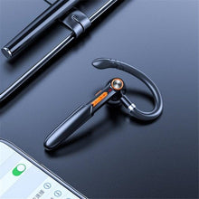 Load image into Gallery viewer, Ergonomic Single Lightweight Bluetooth Earphones Handsfree Wireless Headphones Business Driving Headset Outdoor Sports Volume Control Earphone Fingerprint Design Over Ear Earphone
