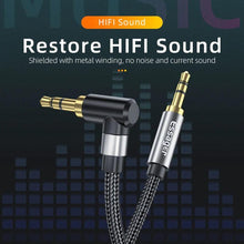 Load image into Gallery viewer, 90Degree 3.5mm Right Angle AUX Audio Cable Jack For Headphone Extension Wire
