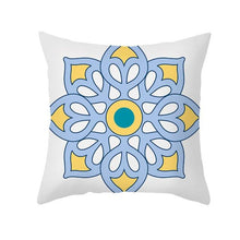 Load image into Gallery viewer, Ethnic Floral Patterns Sofa Cushion Cases Nordic Geometric Simple Blue Modern Decorative Throw Pillow Case Cushion Case For Room Bedroom Pillows Case Bohemian Decor Home Pillows 45x45CM
