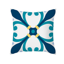Load image into Gallery viewer, Ethnic Floral Patterns Sofa Cushion Cases Nordic Geometric Simple Blue Modern Decorative Throw Pillow Case Cushion Case For Room Bedroom Pillows Case Bohemian Decor Home Pillows 45x45CM
