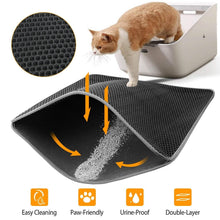 Load image into Gallery viewer, EVA Honeycomb Double Layer Cat Litter Mat
