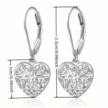 Load image into Gallery viewer, Exquisite Hollow Heart-Shaped Hoop Earrings
